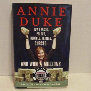Anne Duke Poker Pro Won Millions Medium Black White Red Graphic Biography Book
